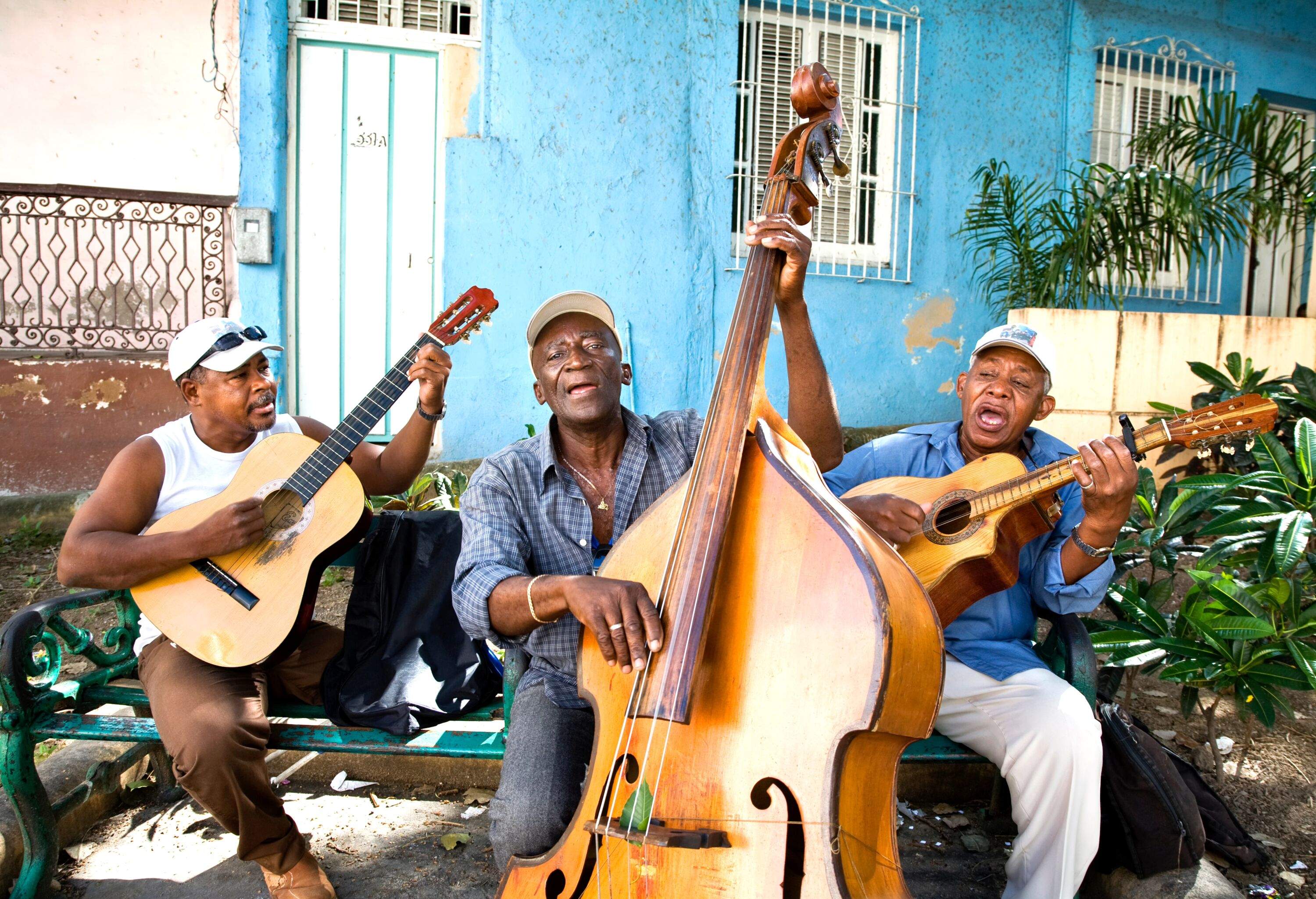 Street musicians in Santiago de Cuba, Cuba