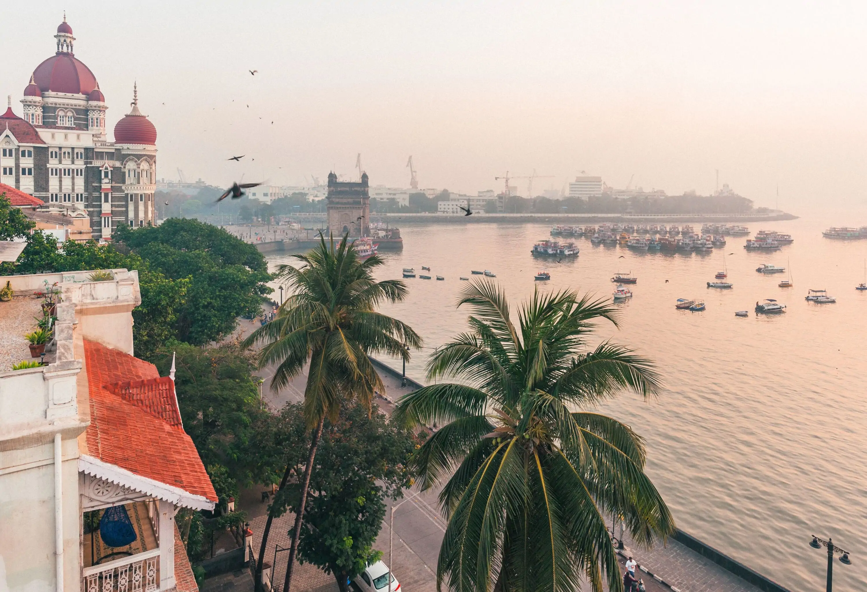 An elevated view of Mumbai, India